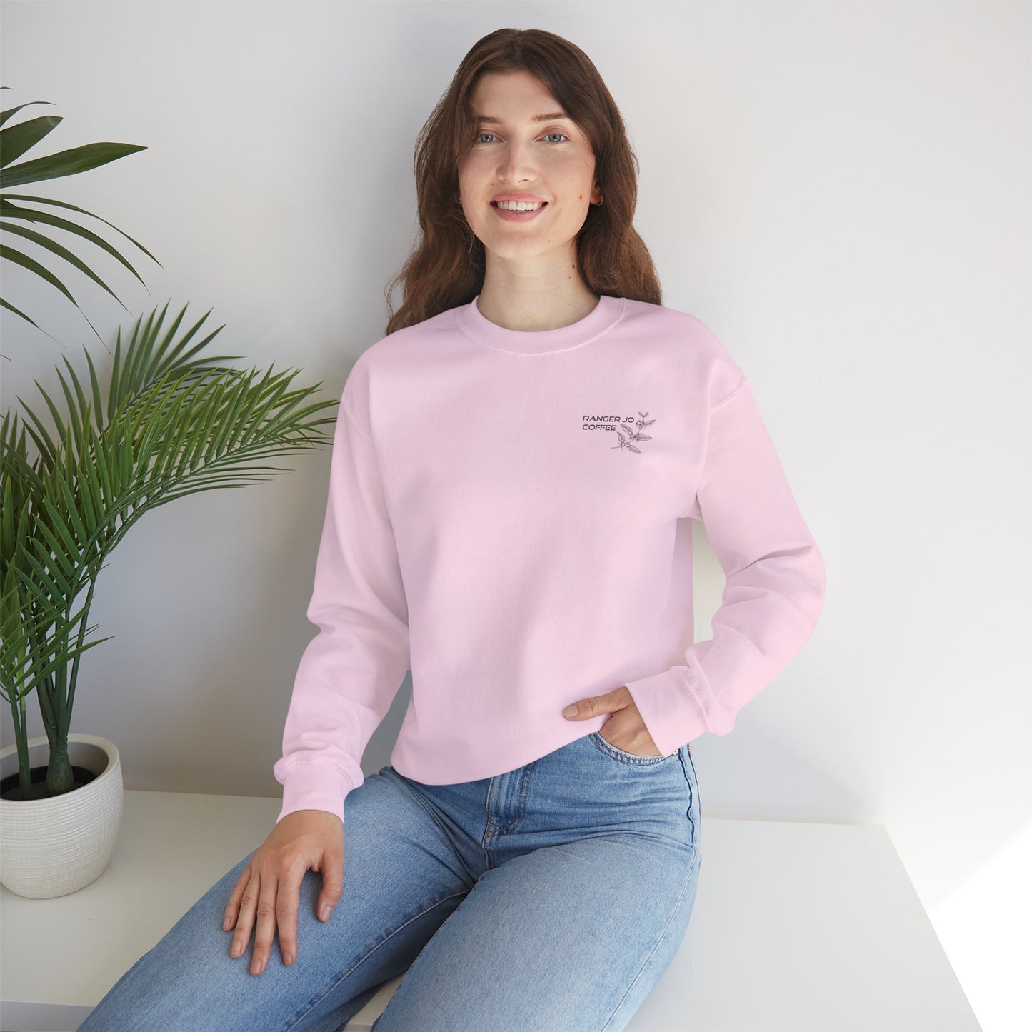 Ranger Jo Coffee Crewneck Sweatshirt | Cozy Unisex Pullover for Coffee Lovers | Perfect Gift for Holidays & Casual Outfits
