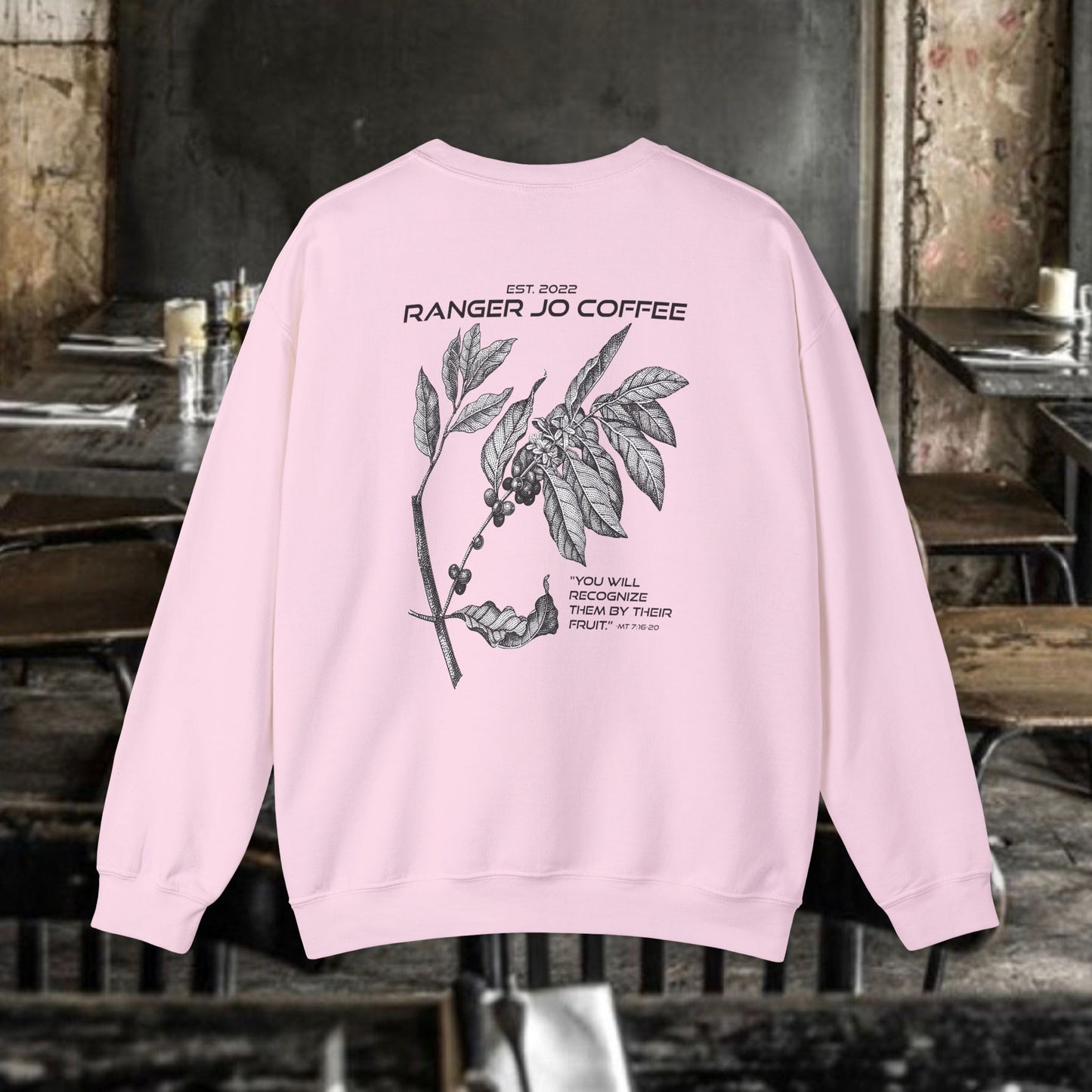 Ranger Jo Coffee Crewneck Sweatshirt | Cozy Unisex Pullover for Coffee Lovers | Perfect Gift for Holidays & Casual Outfits